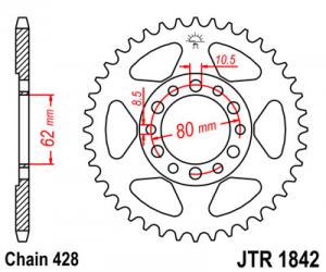 Задна зъбчатка JTR.1842.52з.
