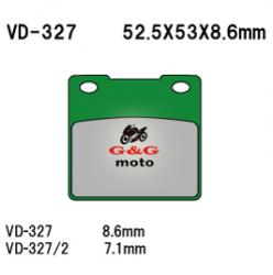 НАКЛАДКИ VD 327 EBC FA161 ARTRAX СИНТЕРОВАНИ