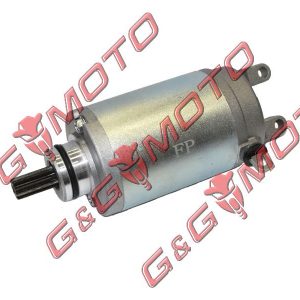 СТАРТЕР SUZUKI BURGMAN 125-150-200-250-400 12V 0.70 KW 9 ЗЪБА ДИАМЕТЪР 11.7 CM ВЪРТЕНЕ ДЯСНО ↻