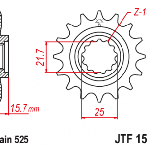 ЗЪБЧАТКА ПРЕДНА JTF 1535 - 15