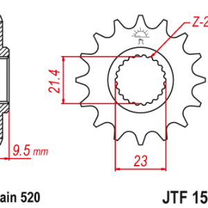 ЗЪБЧАТКА ПРЕДНА JTF 1577 - 15