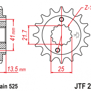 ЗЪБЧАТКА ПРЕДНА JTF 296 - 16