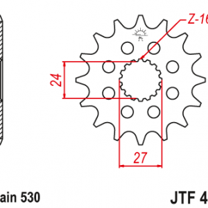 ЗЪБЧАТКА ПРЕДНА JTF 423 - 16