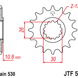 ЗЪБЧАТКА ПРЕДНА JTF 579 - 16