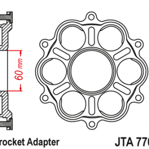 ЗЪБЧАТКА ЗАДНА JTA 770B