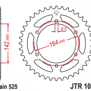 ЗЪБЧАТКА ЗАДНА JTR 1074 - 44