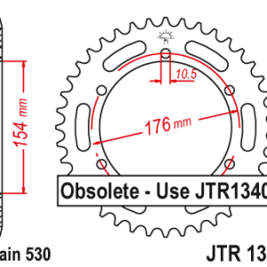 ЗЪБЧАТКА ЗАДНА JTR 1342 - 43