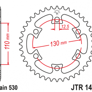 ЗЪБЧАТКА ЗАДНА JTR 1420 - 40