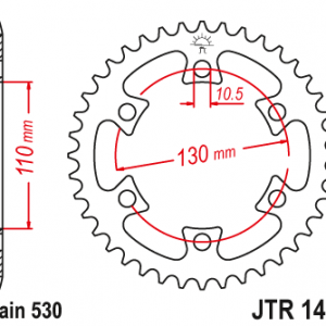 ЗЪБЧАТКА ЗАДНА JTR 1421- 40