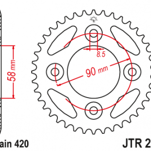 ЗЪБЧАТКА ЗАДНА JTR 212 - 35