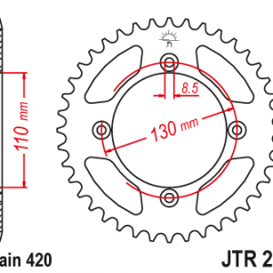 ЗЪБЧАТКА ЗАДНА JTR 215 - 50