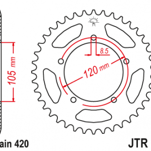 ЗЪБЧАТКА ЗАДНА JTR 24 - 51