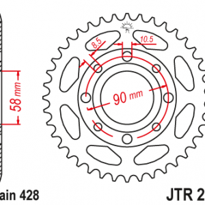 ЗЪБЧАТКА ЗАДНА JTR 269 - 39
