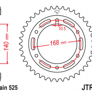 ЗЪБЧАТКА ЗАДНА JTR 3 - 42