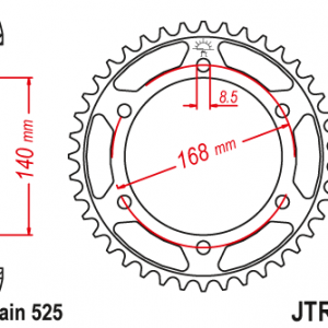 ЗЪБЧАТКА ЗАДНА JTR 6 - 41