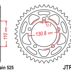 ЗЪБЧАТКА ЗАДНА JTR 7 - 44