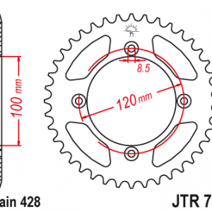 ЗЪБЧАТКА ЗАДНА JTR 798 - 52