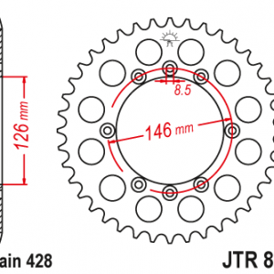 ЗЪБЧАТКА ЗАДНА JTR 805 - 50