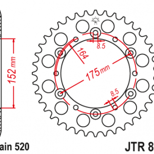 ЗЪБЧАТКА ЗАДНА JTR 853 - 41