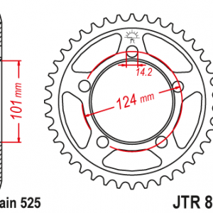 ЗЪБЧАТКА ЗАДНА JTR 898 - 41