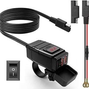 Зарядно USB + Type C 12V-24V