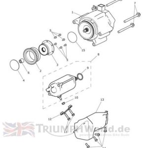 Капачка генератор T6029411 Triumph Tiger 1200