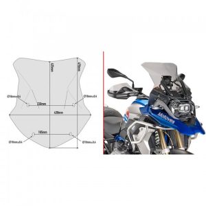 Слюда GIVI за Bmw R1200GS -2016-2017